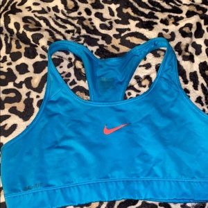 blue and orange nike sports bra